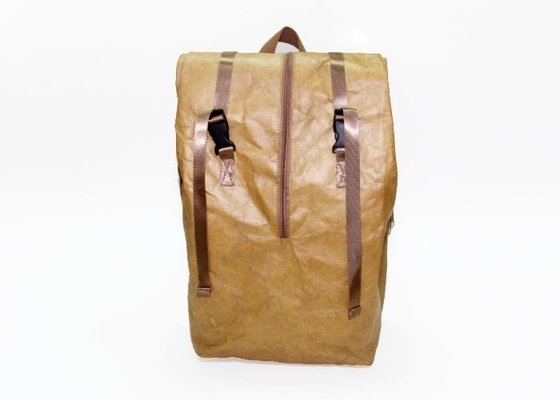 Le papier d'emballage lavable imperméable multifonctionnel de tyvek de sac à dos de sacs en papier réutilisent le sac à dos