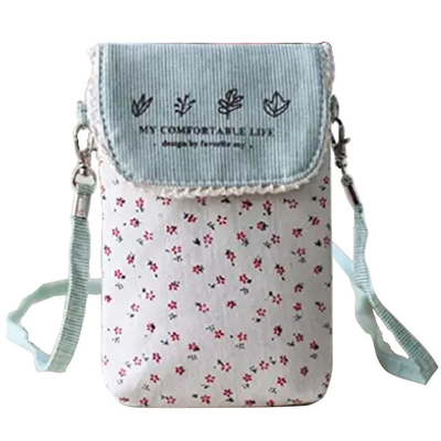 Chine Mini sac crossbody de bourse de téléphone portable de coton floral frais mignon fait sur commande pour des femmes usine