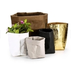 Le stockage réutilisable léger de papier d'emballage de planteur de fleur met en sac l'impression d'écran en soie fournisseur