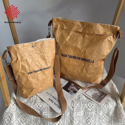 Customizable DuPont Paper Bags Washable Tear-Resistant Crossbody Vintage Bags Waterproof Eco-Friendly Material Tyvek Bags