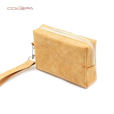 Travel Essentials Tyvek Waterproof Toiletry Bag Cable Organizer Portable Holder Machine-Washable DuPont Paper Customizable Bag