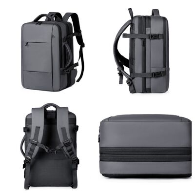 Oxford Waterproof Business Backpack Expandable Large Capacity Travel Bag for Business Trips Multifunctional Laptop Case Backpack