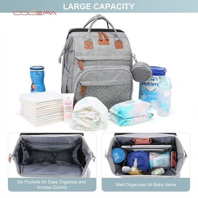 Wholesale TOP Oxford Backpack Baby Crib Mosquito-Proof Mom Bags Stroller Large Capacity Maternity Bag with Customizable LOGO