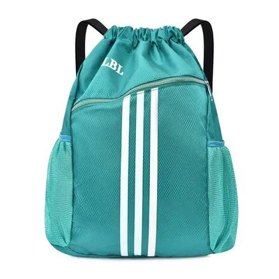 Custom Logo Drawstring Sports Backpack Bright Color With Basketball Compartme