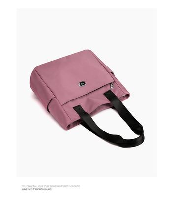 Women'S Waterproof Nylon Tote Bag Custom Logo Ladies Handbags Zipper