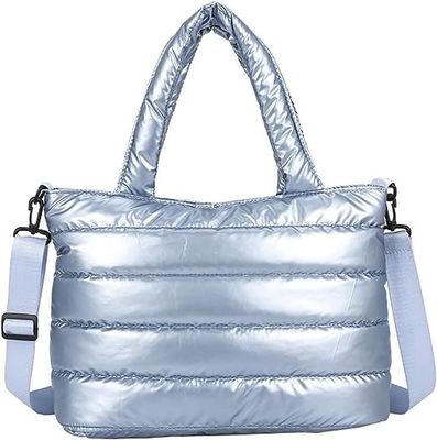 Custom Puff Print Cross Body Tote Bag Tear Resistant With Cotton Padded