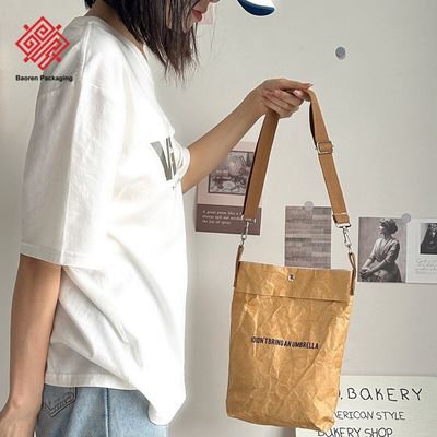 Customizable DuPont Paper Bags Washable Tear-Resistant Crossbody Vintage Bags Waterproof Eco-Friendly Material Tyvek Bags