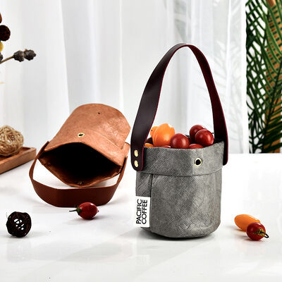 Manufacturer's Nordic-Style Textured Pre-Washed DuPont Paper Tote Bags Water-ResistantTear-Proof Waterproof Tyvek Paper Handheld Bags