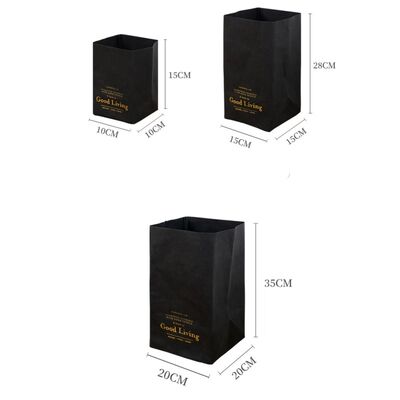 Manufacturer Wholesale Creative Nordic-Style Washable Kraft Paper Bags Tear-Resistant Refrigerator Storage Bags Flower Pots