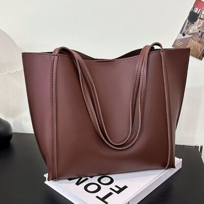 Custom Trending Overseas-Style Tote Bags for Women New Shoulder PU Leather Bags Fashionable Oversized Sophisticated Tote Bags