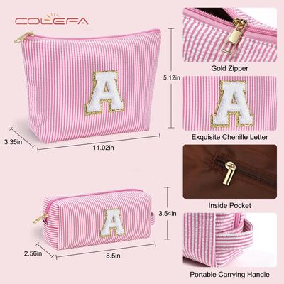 Oxford Made Custom Set Alphabet Makeup Bag Travel Personalized Combination Large Capacity Cute Travel Tote Organizer
