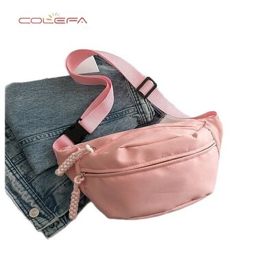 Nylon Casual Minimalist Chest Bag Orange Trendy 2026 New Style Sports Waist Bag Unisex Commuting Outing Versatile Shoulder Bag