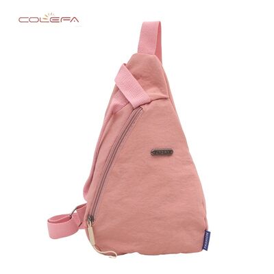 Nylon Triangle-Shaped Chest Waist Bag Fashion Sports 2026 Lightweight Women's Bag New Korean Style Single-Strap Crossbody Bag
