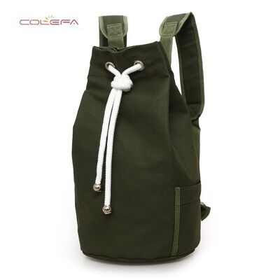 New Thickened Canvas Drawstring Backpack Large Capacity Bucket Bag for Sports Fitness and Cycling Direct from Manufacturer