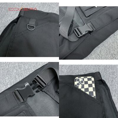 Polyester Multi-Pocket Zipper Waist Bag Lightweight Close-Fitting Tool Kit Multi-Functional Outdoor Hiking Waist Bag Wholesale