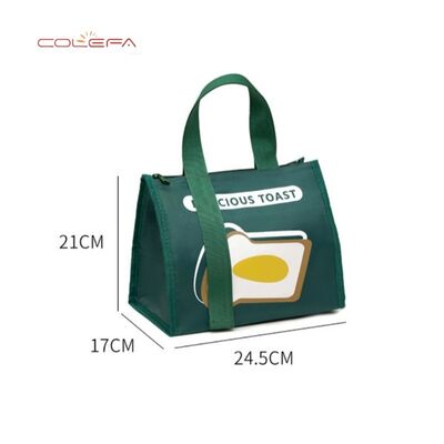 New Oxford Fashion Large Capacity Insulated Lunch Bag Student Minimalist Thickened Waterproof Triangle Insulated Lunch Bag