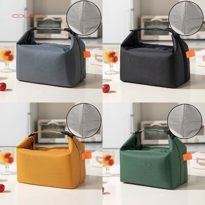 Oxford Fabric Minimalist Buckle Insulated Lunch Bag Picnic Day Carrier Thickened Waterproof Oil-Resistant Insulated Bag in Stock