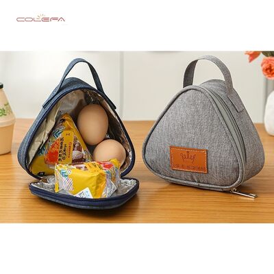 Small Breakfast Insulated Bag Portable Lunch Box Bag Handheld Children's Commuting Freshness-Preserving Triangle Rice Ball Pouch