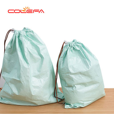 Eco Friendly Reusable Folding Shopping Bags Tyvek Paper Drawstring Bags