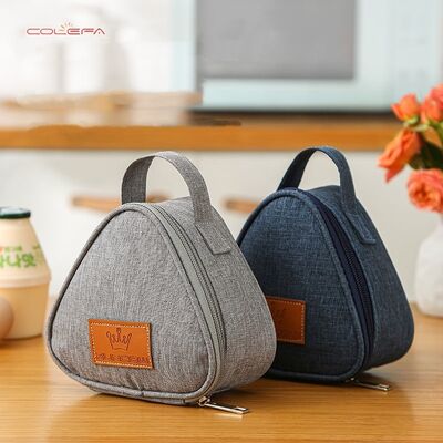 Petit sac isolant de petit déjeuner Portable boîte à lunch sac portatif enfants de déplacement de la fraîcheur de préservation de triangle sac à billes de riz